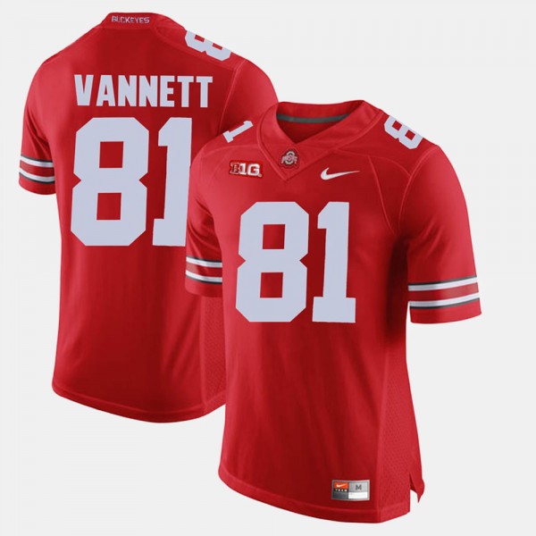 Ohio State Buckeyes Nick Vannett Men's #81 Game Alumni Scarlet College Football Jersey 2404RXUW4